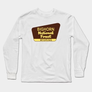 BIGHORN NATIONAL FOREST WYOMING CAMPING HIKING CLIMBING Long Sleeve T-Shirt